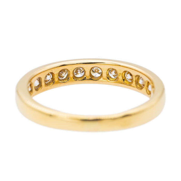 Bague 52 Bague Demi alliance Or jaune Diamant 58 Facettes 2673936CN