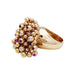 Ring 50 Cartier “Perruque” ring in pink gold, diamonds and pink sapphires. 58 Facettes 30926