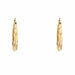 Twisted yellow gold hoop earrings 58 Facettes 19-456D