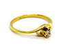 Ring 54 Solitaire Ring Yellow Gold Diamond 58 Facettes 1186467CN