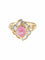 Bague 56 Bague Florale Saphir rose 58 Facettes