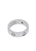 Ring 54 CARTIER Love 3 Diamond Ring in 750/1000 White Gold 58 Facettes 62444-58180