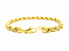 Bracelet Twisted mesh bracelet Yellow gold 58 Facettes 720147CD