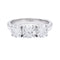 Bague 55 Bague "trilogie", or blanc, diamants. 58 Facettes 32711