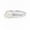 Bague 59 Bague Or blanc Perle 58 Facettes 1875600CN