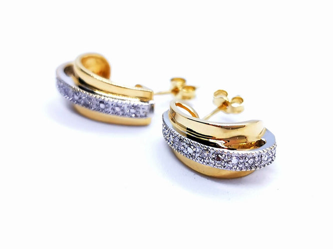 Boucles d'oreilles Boucles d'oreilles Or jaune Diamant 58 Facettes 997147CN