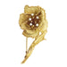 Broche Broche fleur or jaune et diamants. 58 Facettes 31887