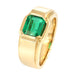 Ring 62 Yellow Gold and Emerald Ring 58 Facettes 31300070
