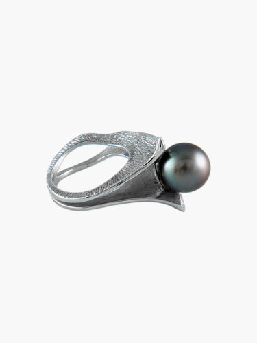 Bague Bague Perle de Tahiti et Diamants 58 Facettes