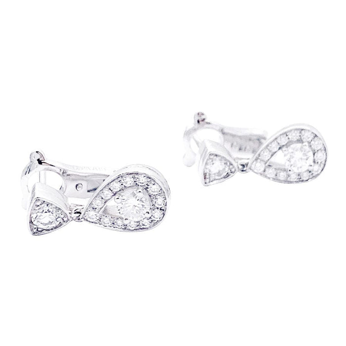 Boucles d'oreilles Boucles d'oreilles Chaumet, "Joséphine Aube Printanière", or blanc, diamants. 58 Facettes 32874