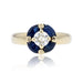 Bague 57 Bague diamant saphirs occasion 58 Facettes 22-525