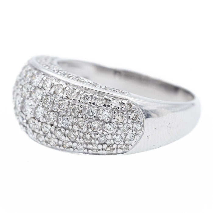 Bague 53 Bague Jonc Or blanc diamant 58 Facettes 2324950CN