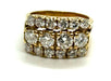 Ring 51 Diamond band ring in yellow gold 58 Facettes