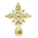 Cross pendant in gold and diamonds 58 Facettes 07162-0181
