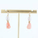 Baroque pearl and coral glass earrings 58 Facettes 19-179B