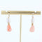 Boucles d'oreilles Boucles d'oreilles perles baroques et verre corail 58 Facettes 19-179B