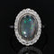 Bague 59 Bague opale noire et diamants ancienne 58 Facettes 22-226