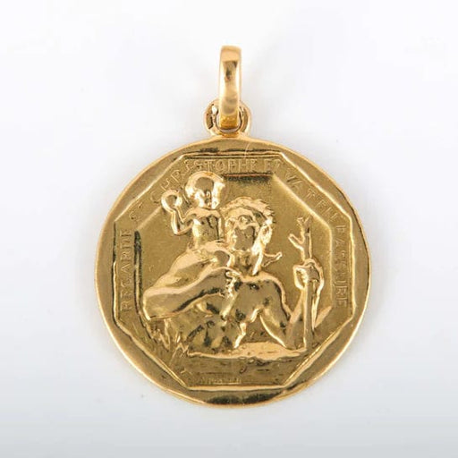 Pendentif Pendentif Médaille Saint Christophe 58 Facettes