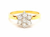 Ring 56 Ring Yellow gold Diamond 58 Facettes 06317CD