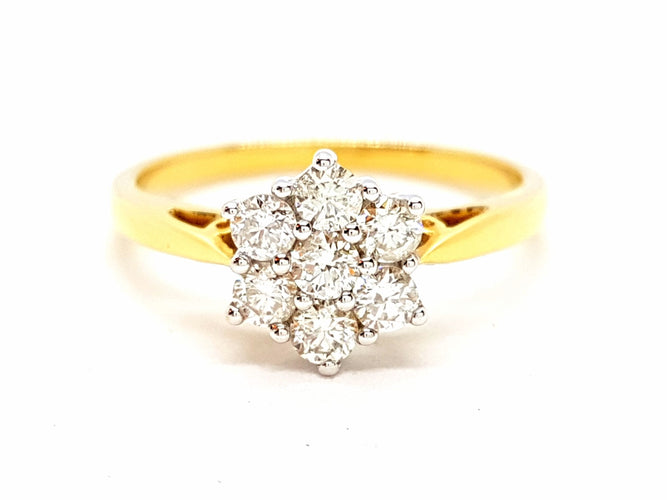 Bague 56 Bague Or jaune Diamant 58 Facettes 06317CD