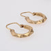 Earrings Faceted rose gold hoop earrings 58 Facettes CVBO19