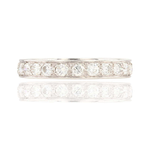 Bague 54 Alliance diamants bandeau 58 Facettes 21-670