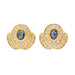 Earrings Stud earrings Yellow gold Sapphire 58 Facettes 2378032CN