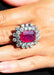 Ring 53 Unheated Burmese Ruby and Diamond Ring 58 Facettes 61100139
