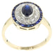 Ring 55 Diamond and sapphire ring 58 Facettes 16264-0080