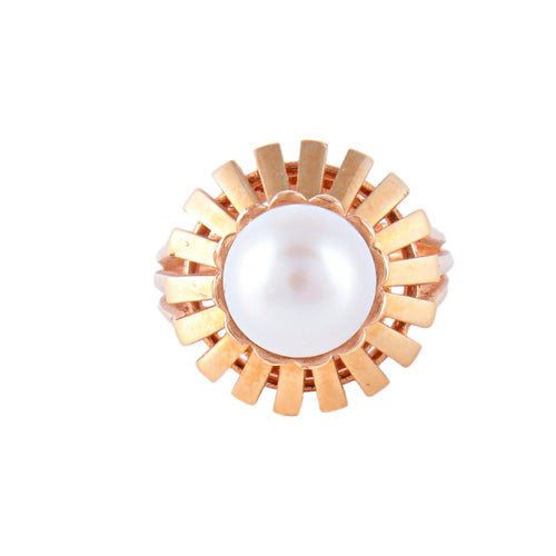 Bague 55 Bague Perle blanche 58 Facettes