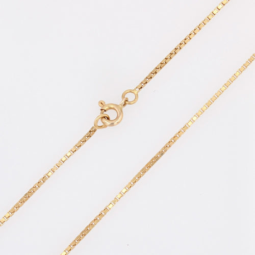 Collier Chaine maille cube or jaune 58 Facettes 15-037