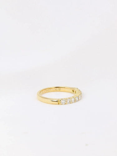 Bague Demi-Alliance américaine diamants 0,36 ct 58 Facettes J102