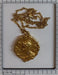 Gold medallion necklace, with diamonds 58 Facettes 21322-0018
