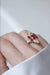 Bague 53 Bague fil marquise Or jaune Rubis Diamants 58 Facettes