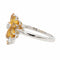 Bague 53 Bague fleur or blanc citrine 58 Facettes 2700726CD