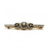 Yellow and white clip / 750‰ Gold and 925‰ Silver Diamond barrette brooch 58 Facettes 160319R