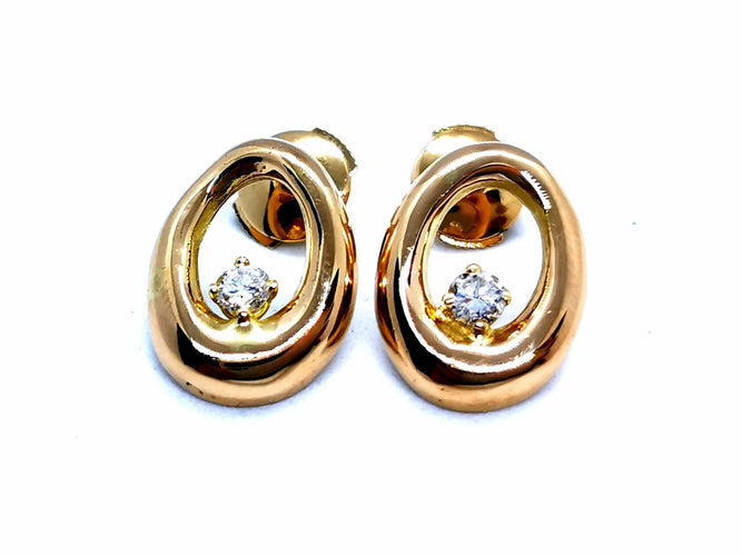 Boucles d'oreilles Boucles d'oreilles Or jaune Diamant 58 Facettes 1029209CN