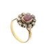 Bague 57 Bague or jaune, rubis et diamants 58 Facettes 33019