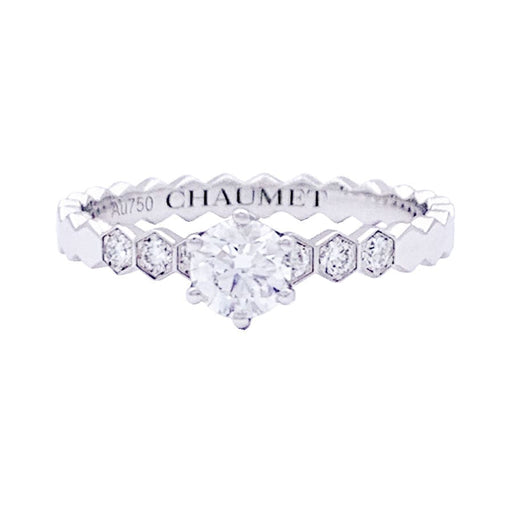Ring 51 Chaumet “Solitaire Bee my Love” ring in white gold, diamonds. 58 Facettes 33480