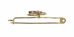 Brooch Gold diamond fly brooch on bar 58 Facettes 22152-0162
