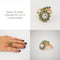 Bague 52.5 Bague Or Jaune Emeraude Diamants 58 Facettes LOT 814