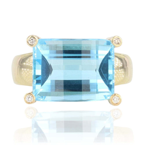 Bague 61 Bague topaze et diamants 58 Facettes 21-134