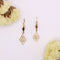 Boucles d'oreilles Dormeuses motif losange, perle 58 Facettes