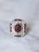 Bague Bague de fiançailles Art Deco diamants et rubis 58 Facettes