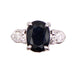 Ring Art-Deco style ring Sapphire, Diamonds 58 Facettes