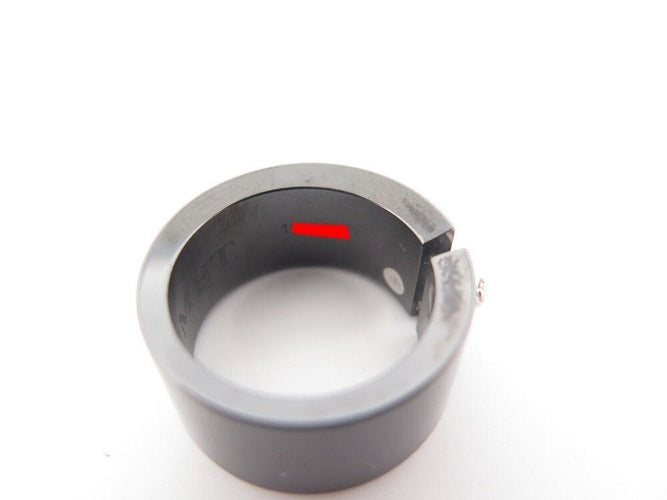 Bague 52 bague CHAUMET liens 081956 t52 ceramique noir or blanc diamants 0.12 ct 58 Facettes 244874