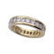 Bague 61 Alliance tour complet or jaune, diamants. 58 Facettes 32207