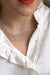 Collier Collier Draperie or blanc et diamants 58 Facettes