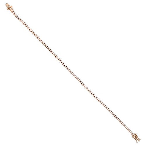 Bracelet Bracelet ligne en or rose, diamants. 58 Facettes 30801