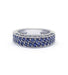 Ring 53 / White/Grey / 750‰ Gold Diamond and Sapphire Ring 58 Facettes 220444R